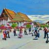 Thai group on e-scooter tour